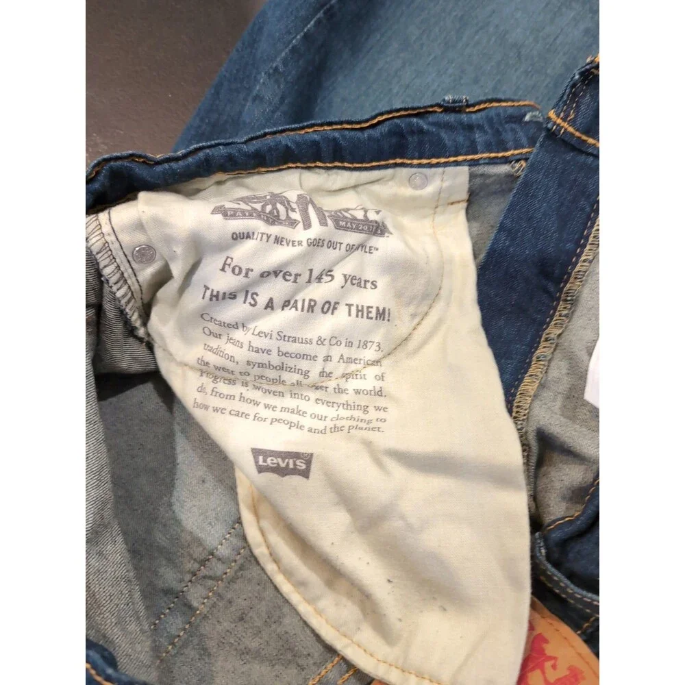 Levi's 514 Blue Jeans Men's 36x32 Medium Wash Straight EUC